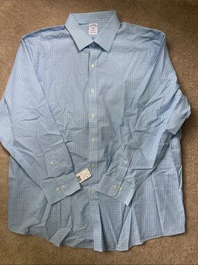 Brooks Brothers Light Blue Dress Shirt - Men 18 34/35 NWT